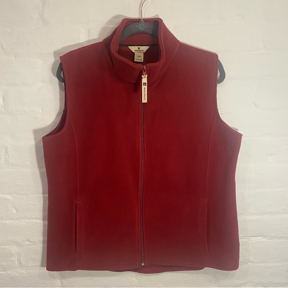 Woolrich Fleece Zip Front Vest